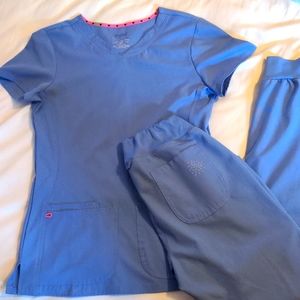 Ceil blue Heart Soul scrubs